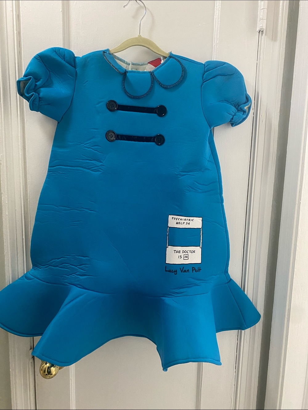 Peanuts Lucy Van Pelt Deluxe Girls Costume - Picture 2 of 15